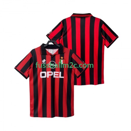 Fußballtrikots AC Mailand Retro Heim Trikotsatz 1996 1997 Fußballtrikots AC Mailand Retro Heim Trikotsatz 1996 1997